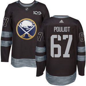 Kinder Buffalo Sabres Eishockey Trikot Benoit Pouliot #67 Authentic Schwarz 1917-2017 100th Anniversary